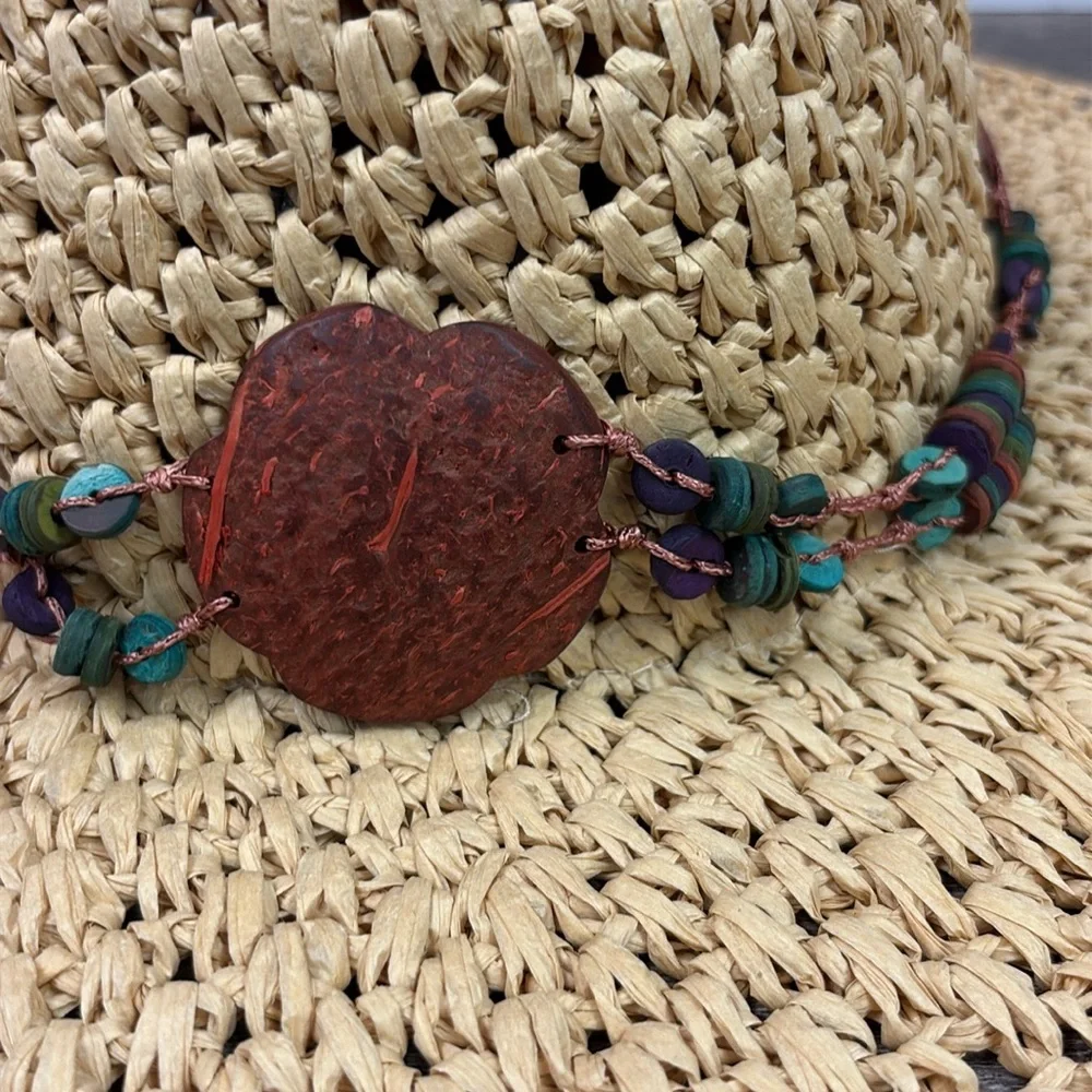 Lucky Brand Cowboy Hat With Turquoise Beads